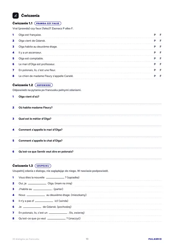 Ćwiczenia do dialogu