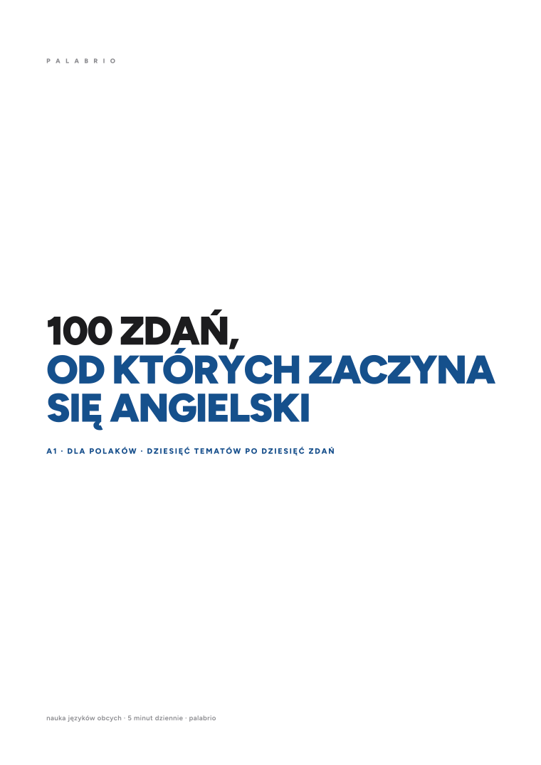 Pierwsza strona: 100 zdań, od których zaczyna się angielski