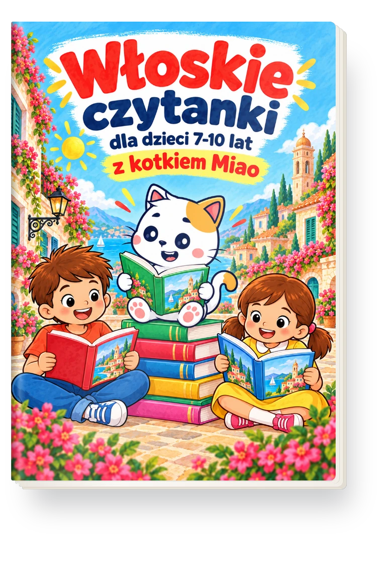 Okładka: Włoskie czytanki dla dzieci 7-10 lat
