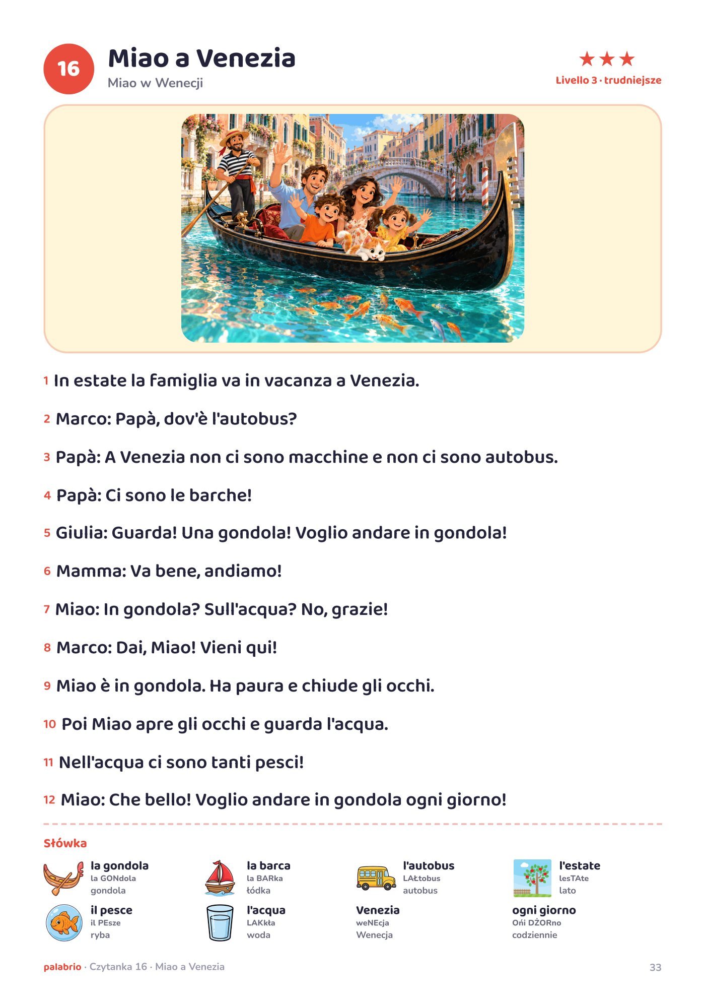 Poziom 3: Miao a Venezia