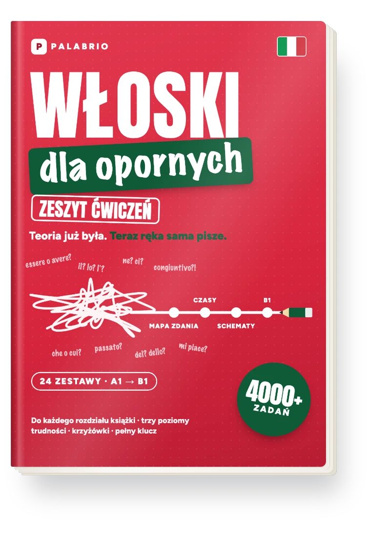 Okładka: Włoski dla opornych. Zeszyt ćwiczeń