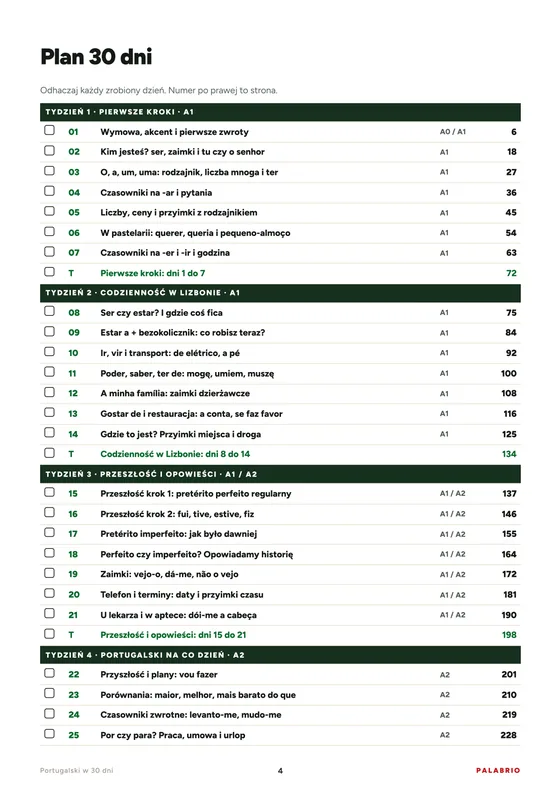 Plan 30 dni