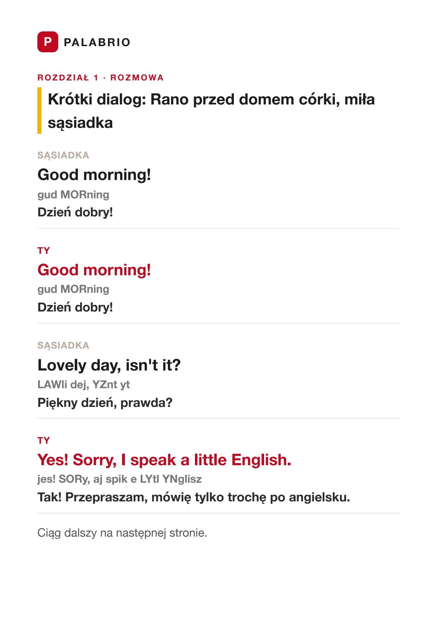 Angielski: krótki dialog