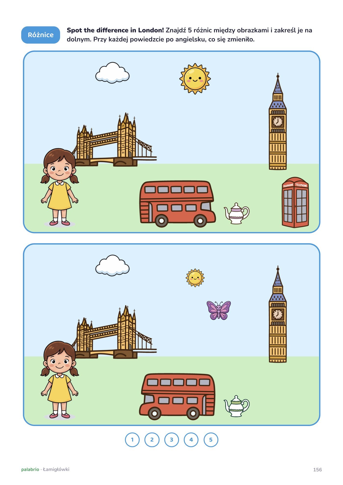 Znajdź różnice w Londynie